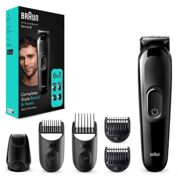 Braun All-In-One Series 3 MGK3410 Formázókészlet, 6 az 1-ben Készlet Szakállhoz, Hajhoz és Egyébhez termékhez kapcsolódó kép