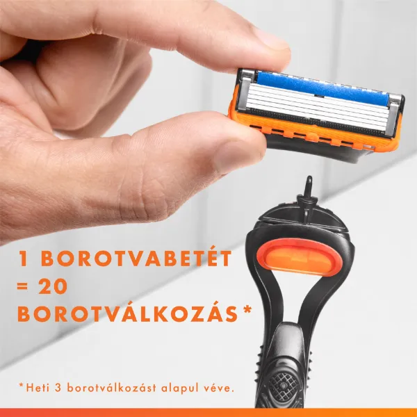 Gillette Fusion5 Férfi Borotva, 1 db Gillette Borotva, 11 db Borotvabetét termékhez kapcsolódó kép