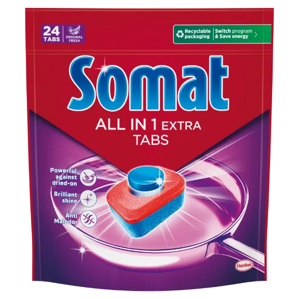 Somat All in 1 Extra gépi mosogatótabletta 24 db 398,4 g termékhez kapcsolódó kép