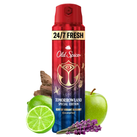 Old Spice Rockstar  Deo Spray Férfiaknak, Akár 48 Órás Frissesség, Alumíniummentes,  ml termékhez kapcsolódó kép