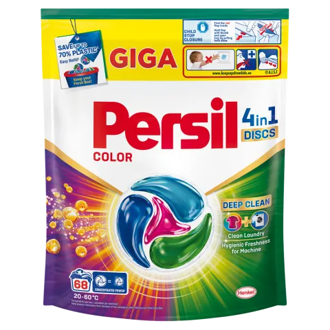 Persil Color Discs előre adagolt mosószer koncentrátum színes ruhadarabokhoz 68 mosás 1122 g termékhez kapcsolódó kép