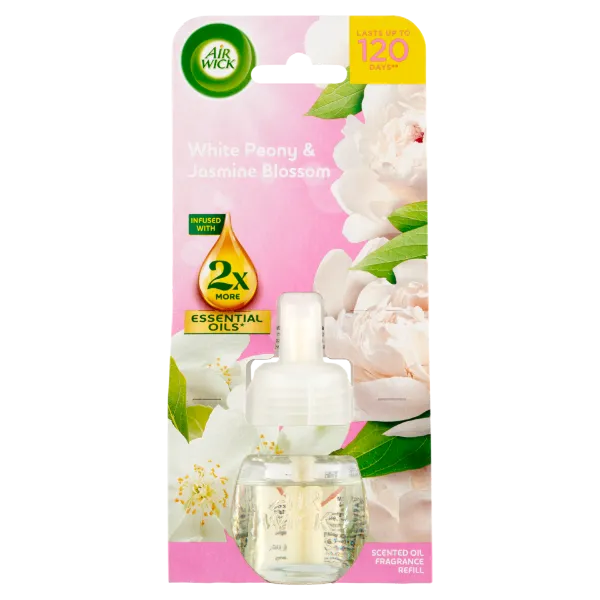 Air Wick elektromos légfrissítő utántöltő 19ml Fehér bazsarózsa és jázminvirág termékhez kapcsolódó kép