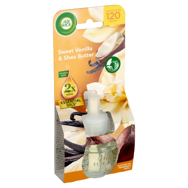 Air Wick elektromos légfrissítő utántöltő 19ml Édes vanília és shea vaj termékhez kapcsolódó kép