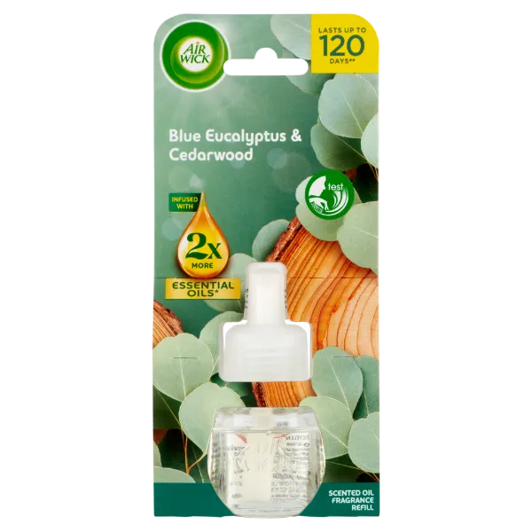 Air Wick elektromos légfrissítő utántöltő 19ml Eukaliptusz és cédrusfa termékhez kapcsolódó kép