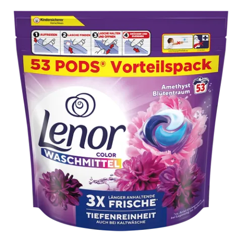 Lenor folyékony kapszula 53 db All in 1 Color Amethyst termékhez kapcsolódó kép