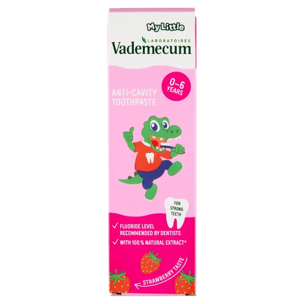 Vademecum fogkrém Junior eperízű 50ml termékhez kapcsolódó kép