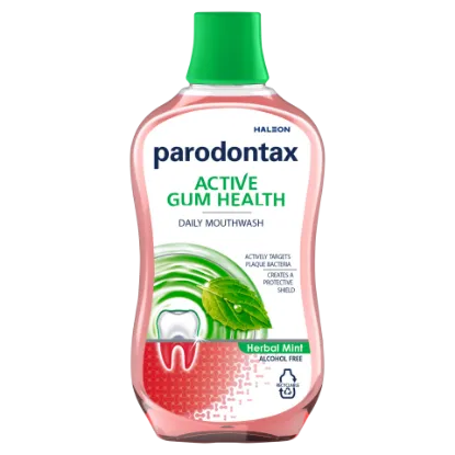 Parodontax Active Gum Health Herbal Mint alkoholmentes szájvíz fluoriddal 500 ml termékhez kapcsolódó kép
