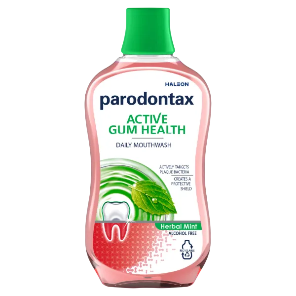 Parodontax Active Gum Health Herbal Mint alkoholmentes szájvíz fluoriddal 500 ml termékhez kapcsolódó kép