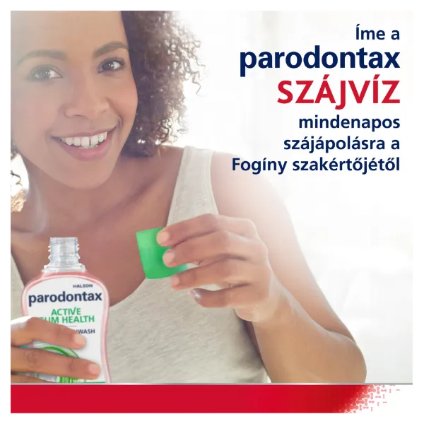 Parodontax Active Gum Health Herbal Mint alkoholmentes szájvíz fluoriddal 500 ml termékhez kapcsolódó kép