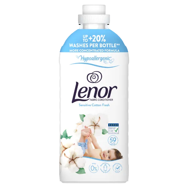 Lenor  Textilöblítő 59 Mosáshoz, Sensitive Cotton Fresh termékhez kapcsolódó kép