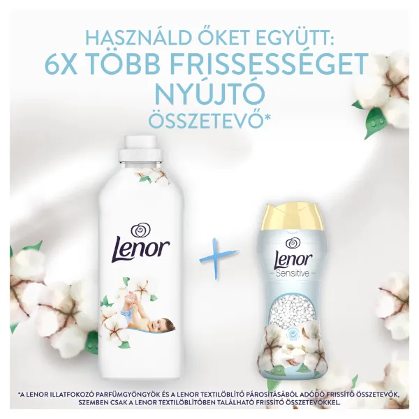 Lenor  Textilöblítő 59 Mosáshoz, Sensitive Cotton Fresh termékhez kapcsolódó kép
