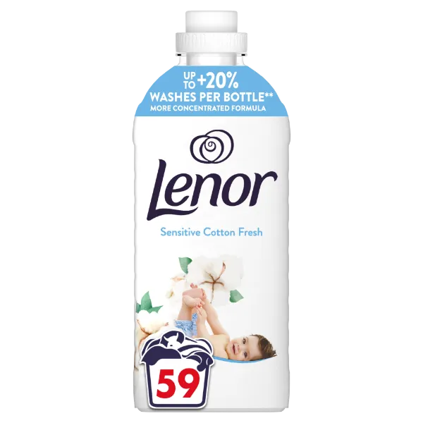 Lenor  Textilöblítő 59 Mosáshoz, Sensitive Cotton Fresh termékhez kapcsolódó kép