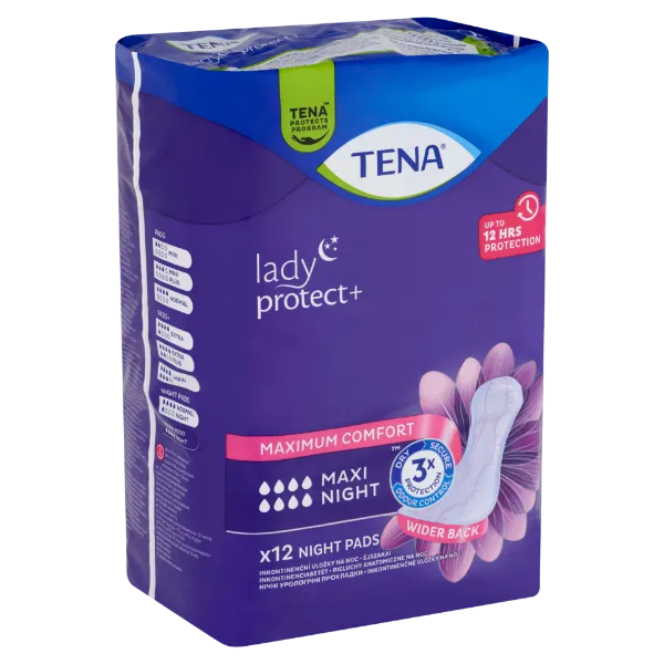 Tena Lady Maxi Night éjszakai inkontinencia betét 12 db termékhez kapcsolódó kép
