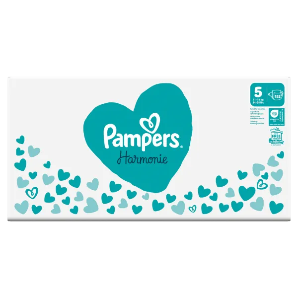 Pampers Harmonie Pelenka - havi pelenkacsomag, Méret: 5, 152 Pelenka, 11kg-16kg termékhez kapcsolódó kép