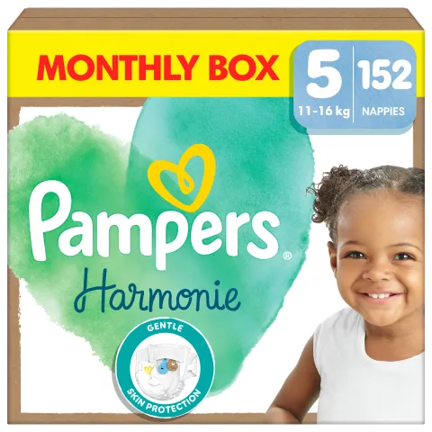 Pampers Harmonie Pelenka - havi pelenkacsomag, Méret: 5, 152 Pelenka, 11kg-16kg termékhez kapcsolódó kép