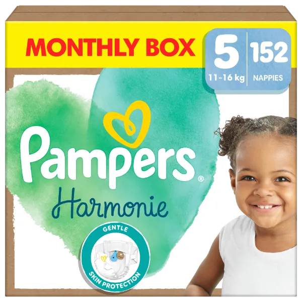 Pampers Harmonie Pelenka - havi pelenkacsomag, Méret: 5, 152 Pelenka, 11kg-16kg termékhez kapcsolódó kép