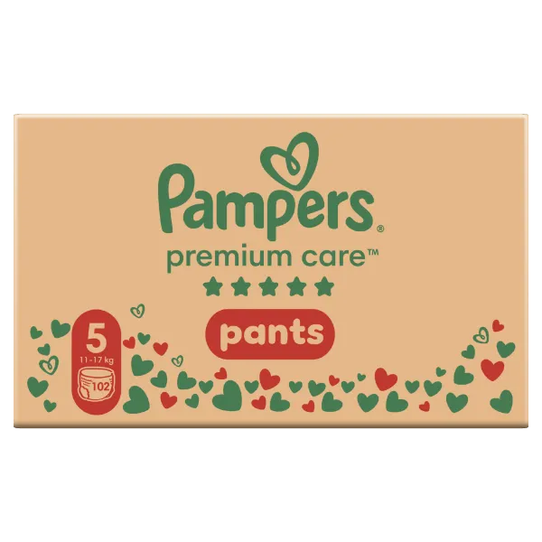 Pampers Premium Care Bugyipelenka - havi pelenkacsomag, Méret: 5, 102 db, 11kg-17kg termékhez kapcsolódó kép
