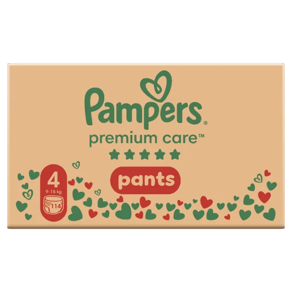 Pampers Premium Care Bugyipelenka - havi pelenkacsomag, Méret: 4, 114 db, 9kg-15kg termékhez kapcsolódó kép
