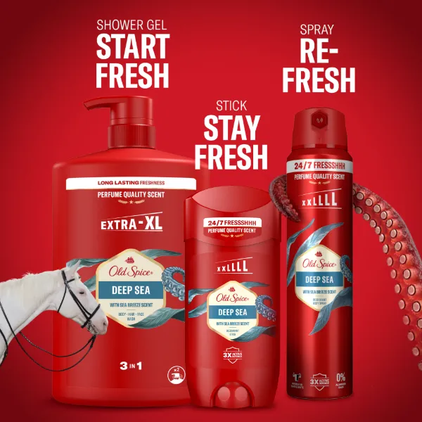 Old Spice Deep Sea Férfi 3 az 1-ben Sampon és Tusfürdő, 1000 ml termékhez kapcsolódó kép