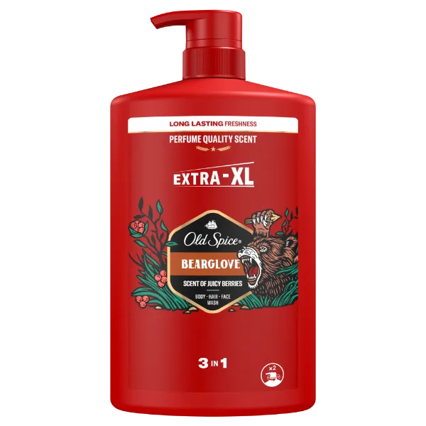 Old Spice Bearglove Férfi 3 az 1-ben Sampon és Tusfürdő, 1000 ml termékhez kapcsolódó kép