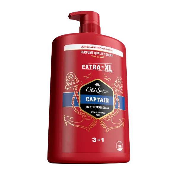 Old Spice Captain Férfi 3 az 1-ben Sampon és Tusfürdő, 1000 ml termékhez kapcsolódó kép