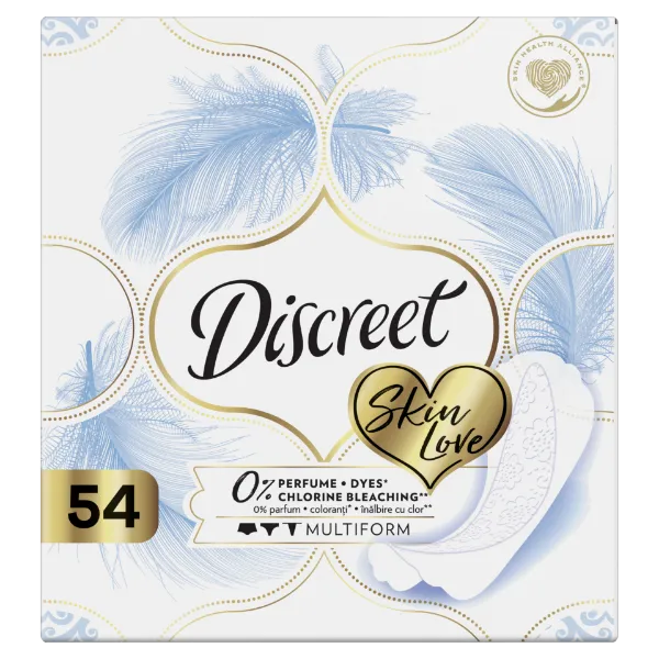 Discreet Légáteresztő Multiform 0%-os Skin Love Tisztasági Betétek x54 termékhez kapcsolódó kép