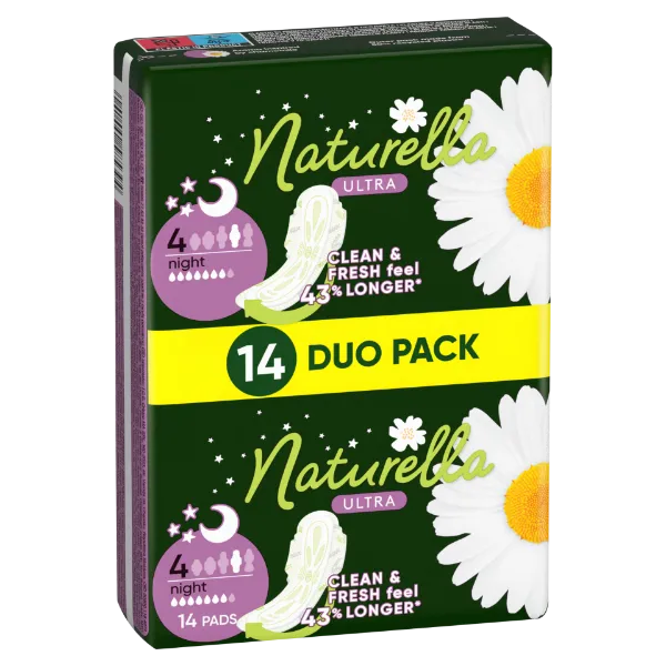 Naturella Ultra Szárnyas Betét, Night (4-es méret) Méret, 14 db termékhez kapcsolódó kép