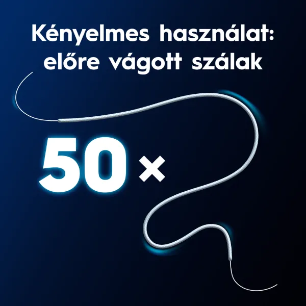 Oral-B Superfloss – Lepedék és Fogkő Eltávolítása – Tisztítja a Fogszabályzók Területét – 50 db termékhez kapcsolódó kép