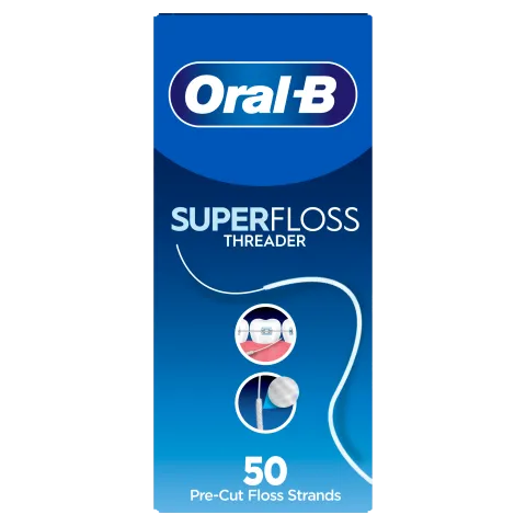 Oral-B Superfloss – Lepedék és Fogkő Eltávolítása – Tisztítja a Fogszabályzók Területét – 50 db termékhez kapcsolódó kép