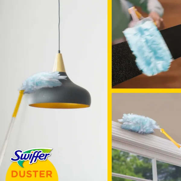 Swiffer XXL Trap & Lock Padló Portalanító Készlet (1 db Nyél + 2 db Portalanító-Kendő Utántöltő) termékhez kapcsolódó kép