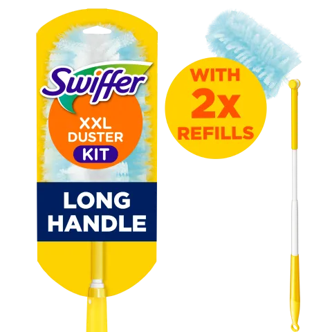 Swiffer XXL Trap & Lock Padló Portalanító Készlet (1 db Nyél + 2 db Portalanító-Kendő Utántöltő) termékhez kapcsolódó kép