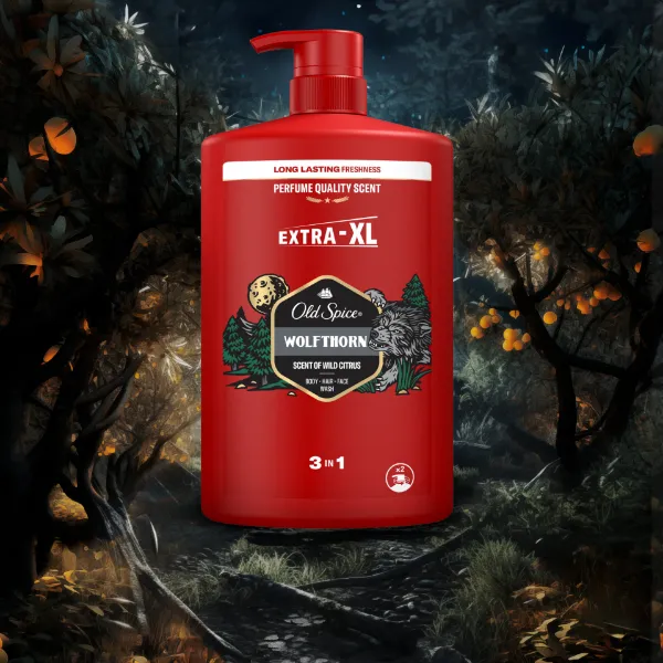 Old Spice Wolfthorn Férfi 3 az 1-ben Sampon és Tusfürdő, 1000 ml termékhez kapcsolódó kép