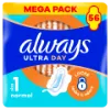 Always Ultra Day Normal Egészségügyi Betét (1-es Méret) Szárnyas Betét x 56] termékhez kapcsolódó kép