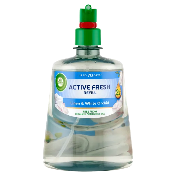 Air Wick Active Fresh Pamut és Fehér Orchidea utántöltő 228 ml termékhez kapcsolódó kép