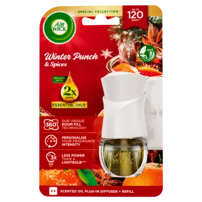 Air Wick Gyümölcsös Téli Puncs elektromos légfrissítő készülék & utántöltő 19 ml termékhez kapcsolódó kép