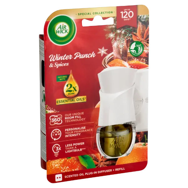 Air Wick Gyümölcsös Téli Puncs elektromos légfrissítő készülék & utántöltő 19 ml termékhez kapcsolódó kép
