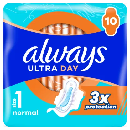 Always Ultra Day Normal Egészségügyi Betét (1-es Méret) Szárnyas Betét x 10] termékhez kapcsolódó kép