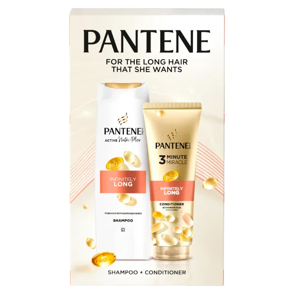 Pantene Infinitely Long termékkészlet: sampon és szérum termékhez kapcsolódó kép
