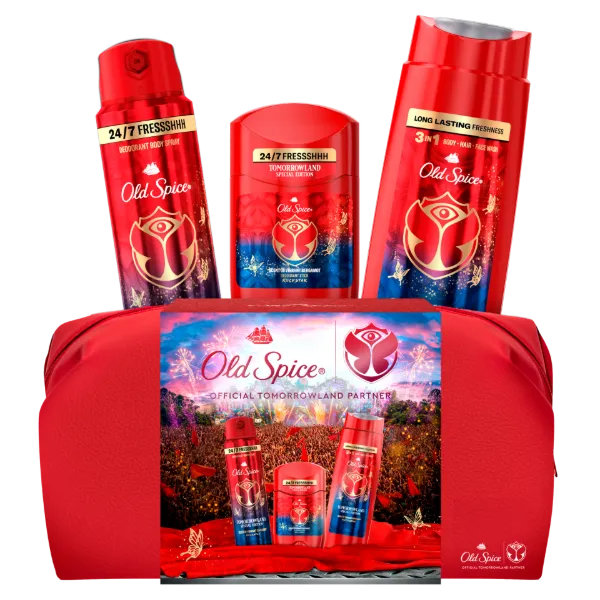 Old Spice Tomorrowland Ajándékszett Stift Dezodor, Spray és Tusfürdő termékhez kapcsolódó kép