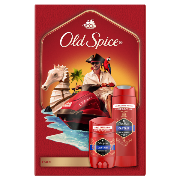 Old Spice Dark Captain Ajándékszett Stift Dezodorral és Tusfürdővel termékhez kapcsolódó kép