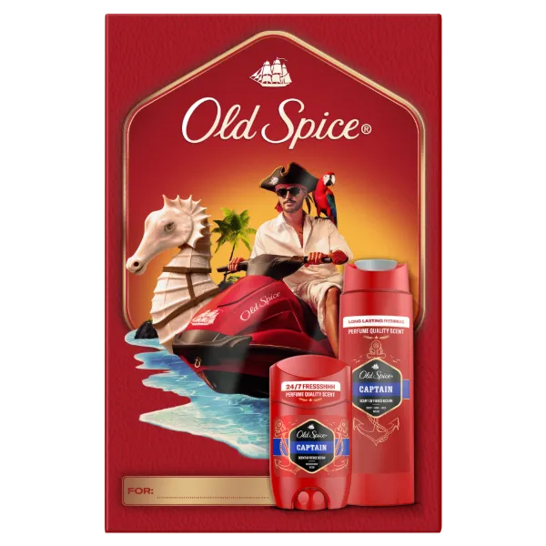 Old Spice Dark Captain Ajándékszett Stift Dezodorral és Tusfürdővel termékhez kapcsolódó kép