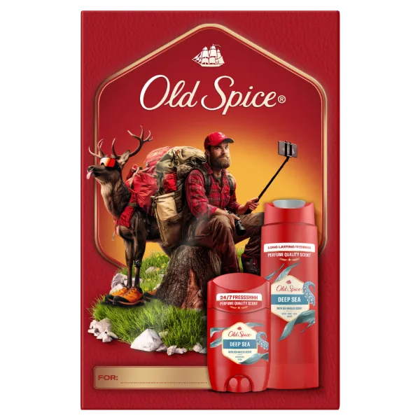 Old Spice Outdoor Explorer Ajándékszett Deep Sea Stift Dezodorral és Tusfürdővel termékhez kapcsolódó kép