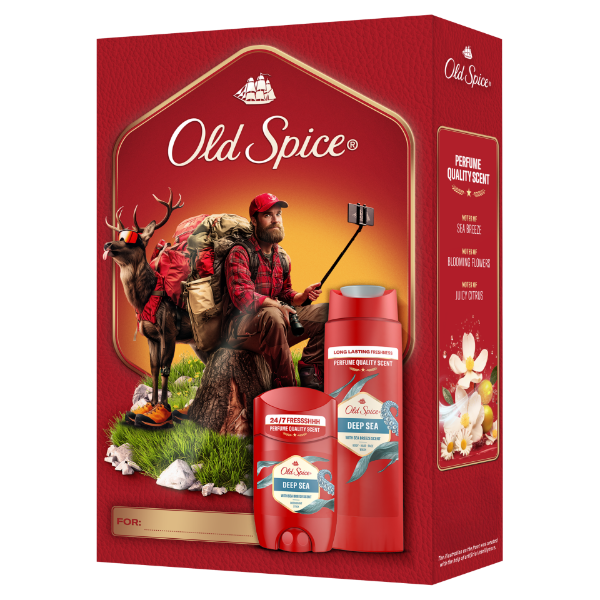 Old Spice Outdoor Explorer Ajándékszett Deep Sea Stift Dezodorral és Tusfürdővel termékhez kapcsolódó kép