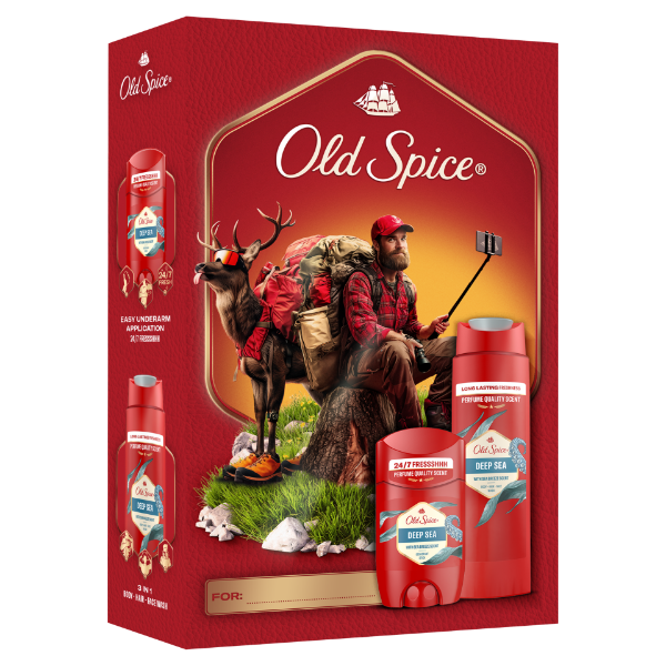 Old Spice Outdoor Explorer Ajándékszett Deep Sea Stift Dezodorral és Tusfürdővel termékhez kapcsolódó kép