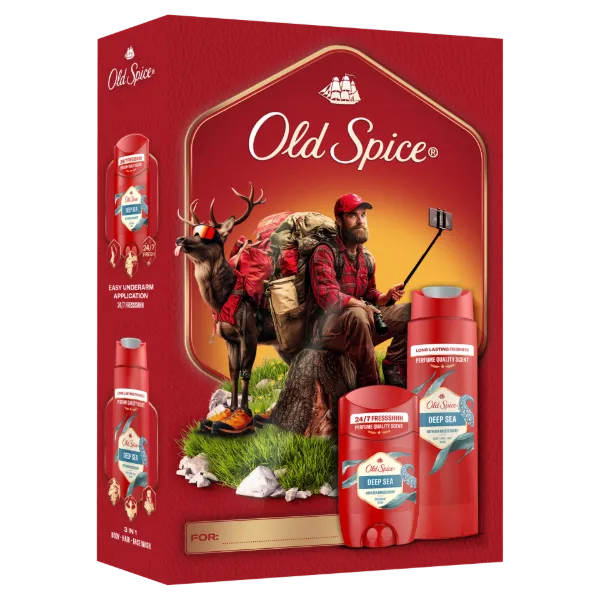 Old Spice Outdoor Explorer Ajándékszett Deep Sea Stift Dezodorral és Tusfürdővel termékhez kapcsolódó kép