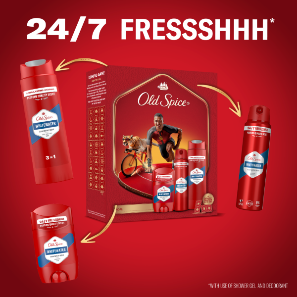 Old Spice Ironman Ajándékszett Whitewater Stift Dezodorral, Spray-vel és Tusfürdővel termékhez kapcsolódó kép