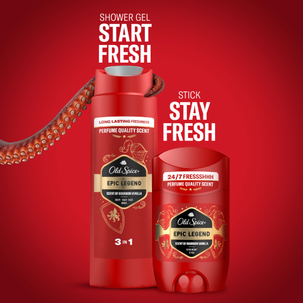 Old Spice Rockstar Ajándékszett Epic Legend Stift Dezodorral és Tusfürdővel termékhez kapcsolódó kép