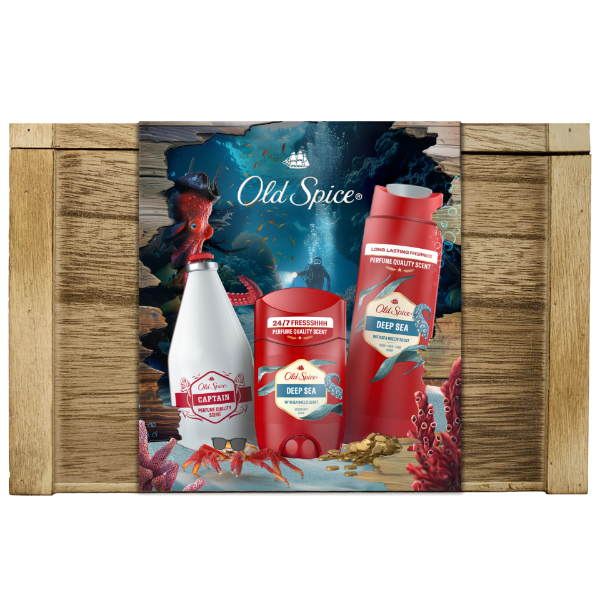 Old Spice Ajándékszett Stift Dezodorral, Tusfürdővel és Arcszesszel termékhez kapcsolódó kép