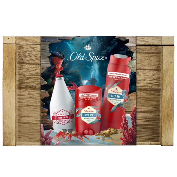 Old Spice Ajándékszett Stift Dezodorral, Tusfürdővel és Arcszesszel termékhez kapcsolódó kép