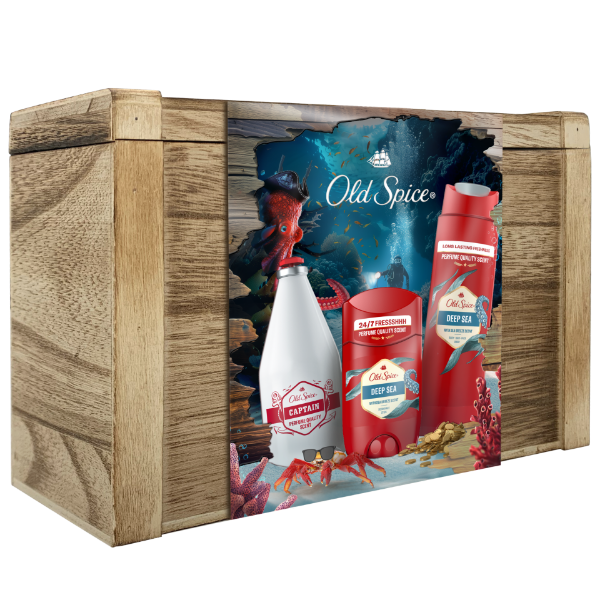 Old Spice Ajándékszett Stift Dezodorral, Tusfürdővel és Arcszesszel termékhez kapcsolódó kép